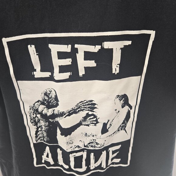 Left Alone Black 90s Punk Ska Band Classic Monster Shirt Size Medium - Picture 2 of 9